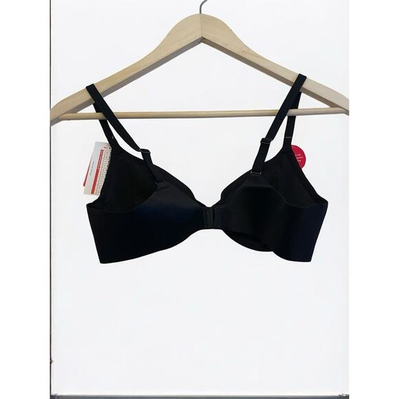 SPANX Sheerflex Fit To You Bra Size Small D-DD Very Black Demi Sheer Molding NEW - Picture 2 of 6